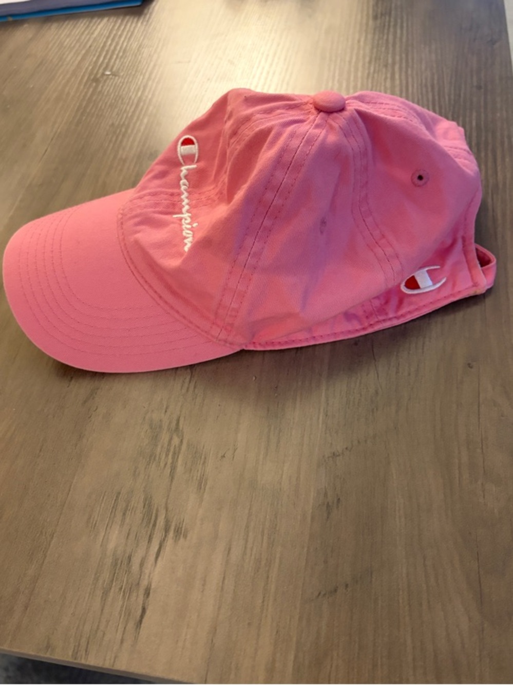 Champion Pink Embroidered Script Baseball Cap - Picture 2 of 3